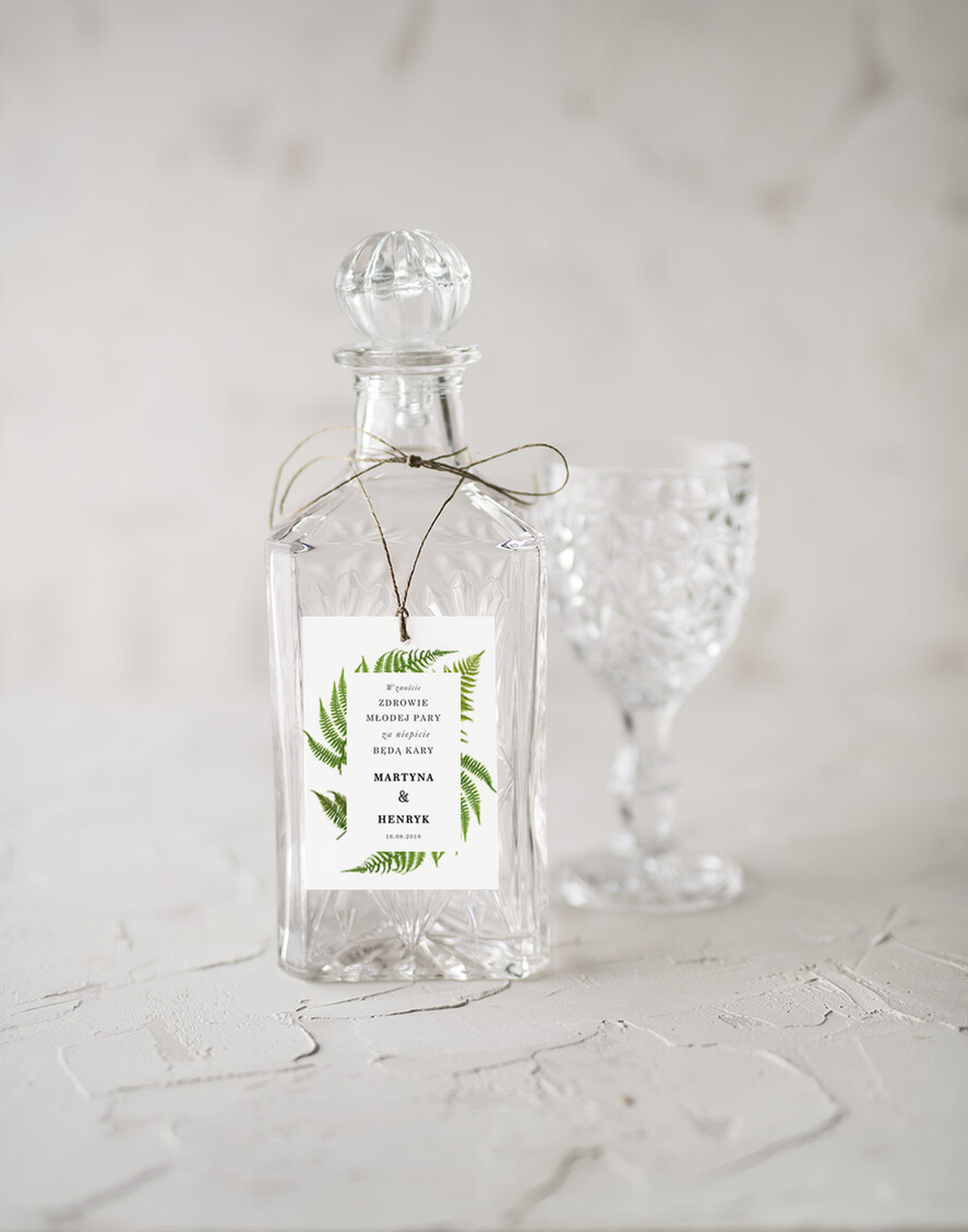 Zawieszki na butelki botaniczne podróżnicze  ślubne zawieszki na alkohol, botaniczne z duzo tekstow0