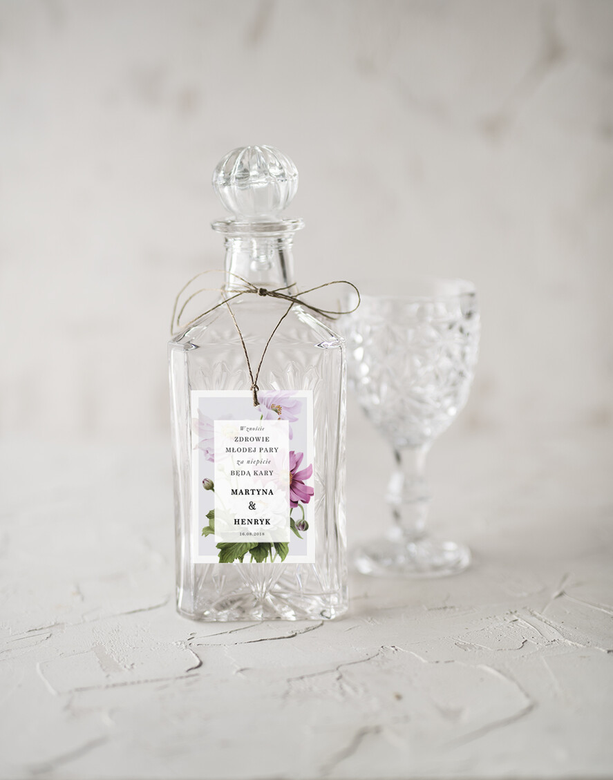 Zawieszki na butelki botaniczne podróżnicze  zawieszki ślubne na butelki, botaniczne dowolne teksty0
