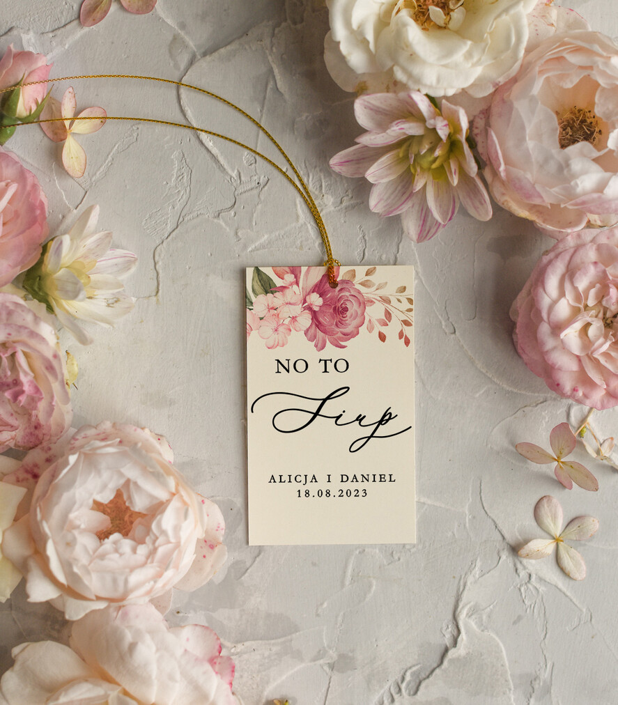 Zawieszki na butelki botaniczne podróżnicze  zawieszki na alkohol weselny, botaniczne dowolne teksty0