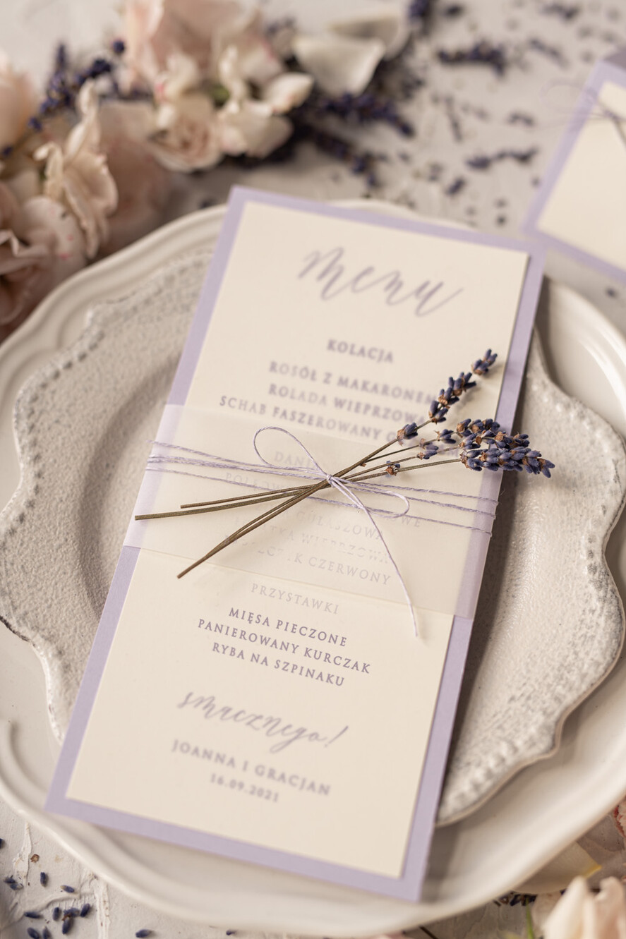 Menu botaniczne podróżnicze  ślubne menu z planem podawania dań wesenych, botaniczne z dowolną treścia2