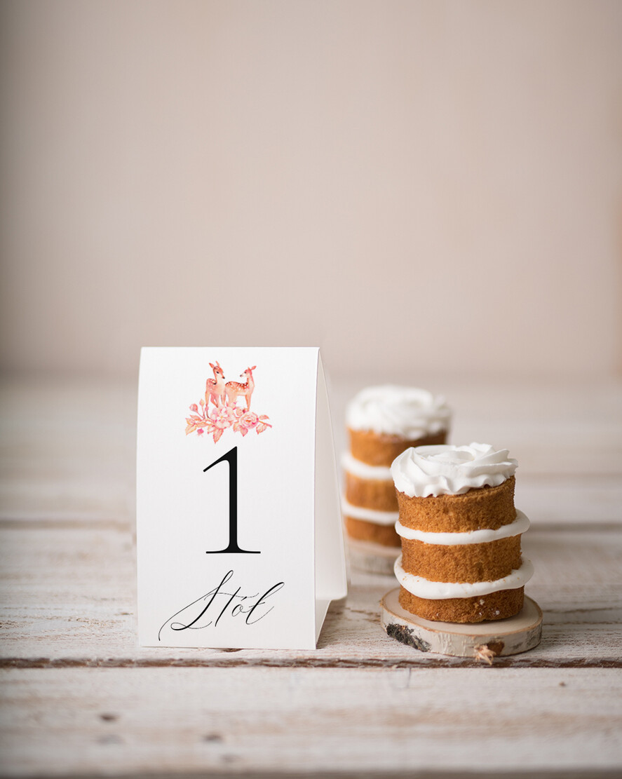 Numery na stół botaniczne podróżnicze  tabliczka z numerem stołu weselnego, kwiaty boho piekne kolory0