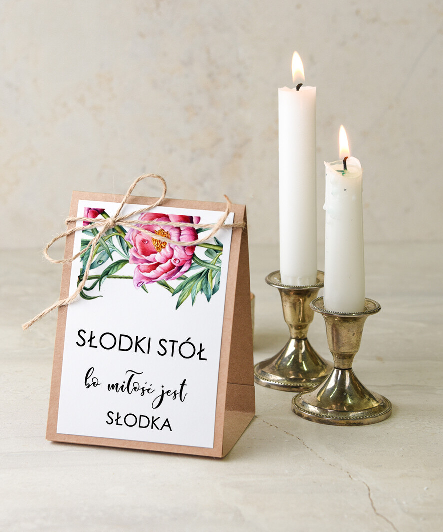 Numery na stół botaniczne podróżnicze  numerek na stół weselny, boho kwiaty kolorowe piekne0