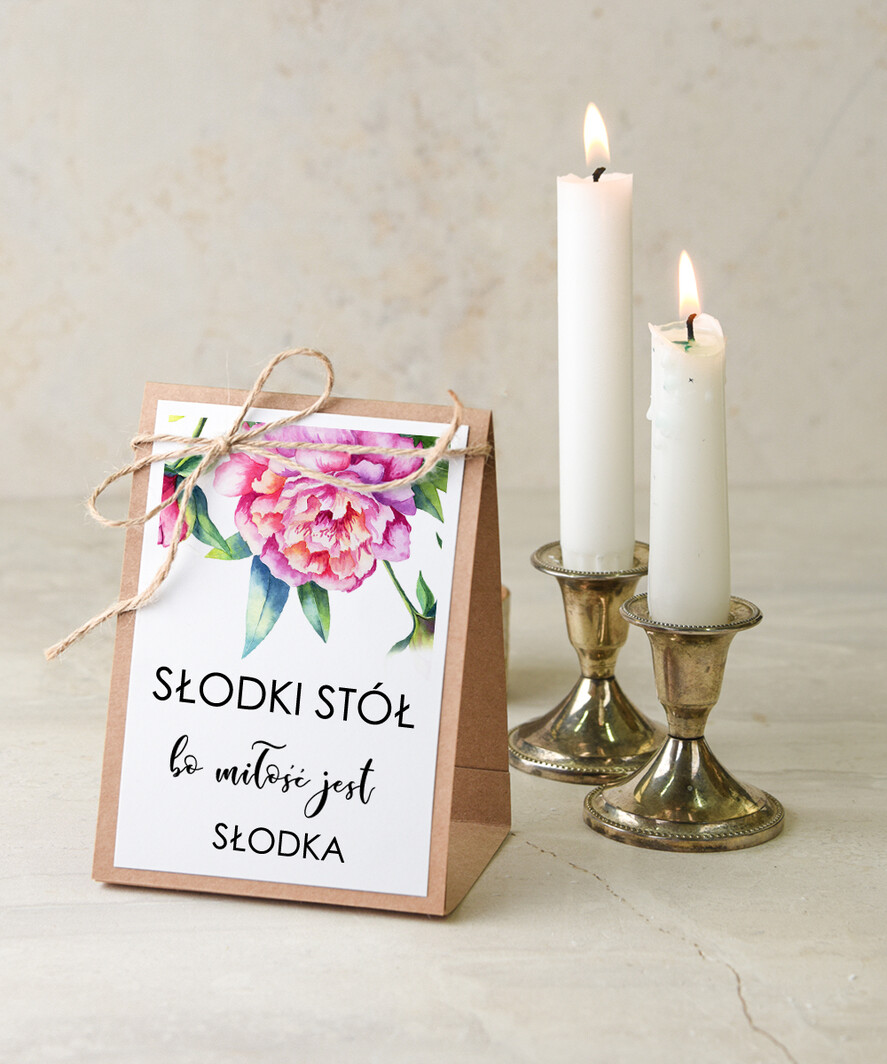 Numery na stół botaniczne podróżnicze  numerki na stół stoły weselne, kwiaty boho piekne kolory0