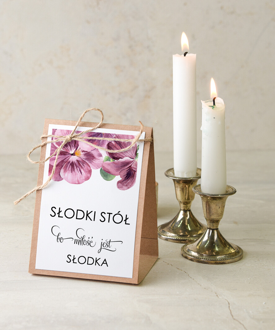 Numery na stół botaniczne podróżnicze  tabliczka z numerem stołu weselnego, boho kwiaty kolorowe piekne0