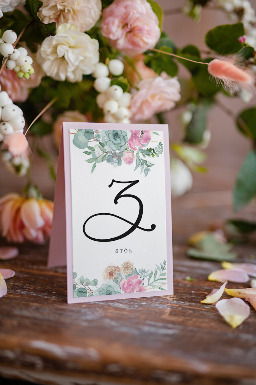 Numery na stół botaniczne podróżnicze  numery na stół gości weselnych, przepiekne ilustracje w stylu boho0