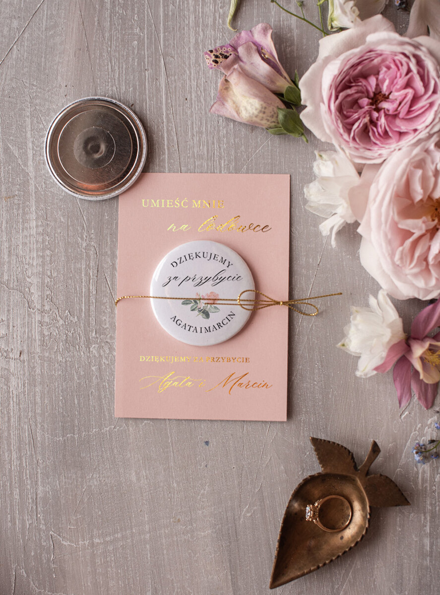 Podziękowania dla Gości Weselnych Magnesy breloki Zdrapki ślubne upominki dla gości weselnych, eleganckie magnesy na lodówkę2