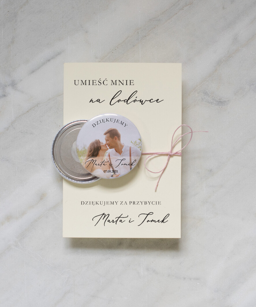 Podziękowania dla Gości Weselnych Magnesy breloki Zdrapki podziękowania dla gości weselnych spersonalizowane magnesy ze zdjeciem1