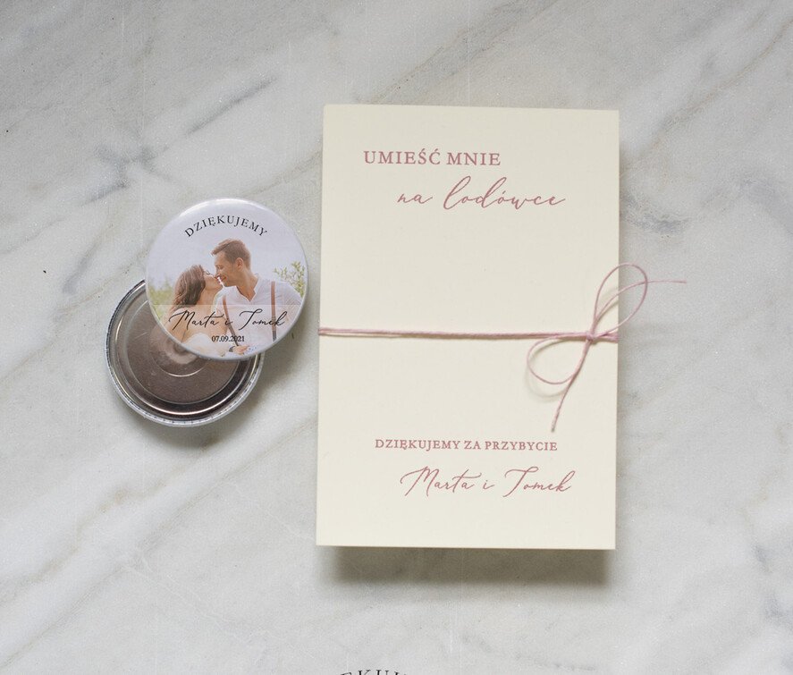 Podziękowania dla Gości Weselnych Magnesy breloki Zdrapki podziękowania dla gości weselnych spersonalizowane magnesy ze zdjeciem7