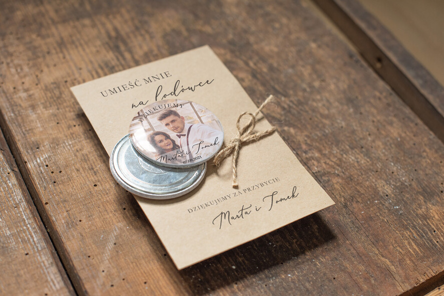 Podziękowania dla Gości Weselnych Magnesy breloki Zdrapki prezenty od pary młodej dla gości weselnych magnes brelok 2