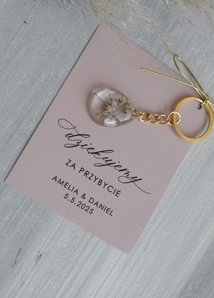 Podziękowania dla Gości Weselnych Magnesy breloki Zdrapki brelok do kluczy z zawieszką z żywicy, ręcznie robiony brelok do kluczy z żywicy, podziękowanie dla gości brelok z zatopionymi kwiatami w żywicy, 2