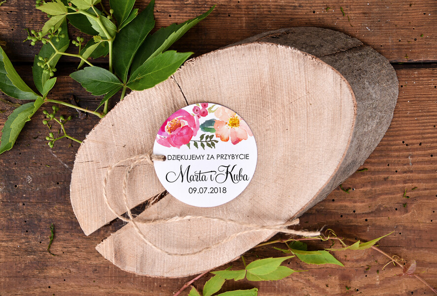 Podziękowania dla Gości Weselnych Zawieszki bileciki do prezentów podziękowania dla gości po weselu, zawieszki do własnego pomysłu prezentów0