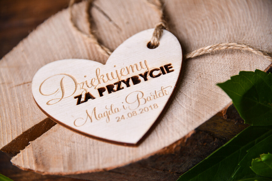 Podziękowania dla Gości Weselnych Zawieszki bileciki do prezentów prezent dla gości weselnych, zawieszki do waszych podarków dla gości2