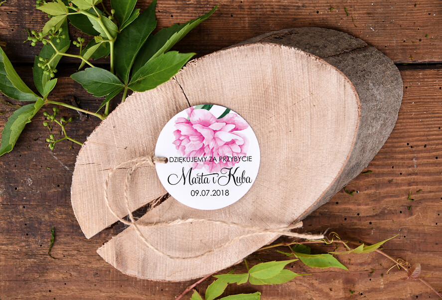 Podziękowania dla Gości Weselnych Zawieszki bileciki do prezentów podziękowania gościom weselnym, bileciki do podziękowań dla gości0