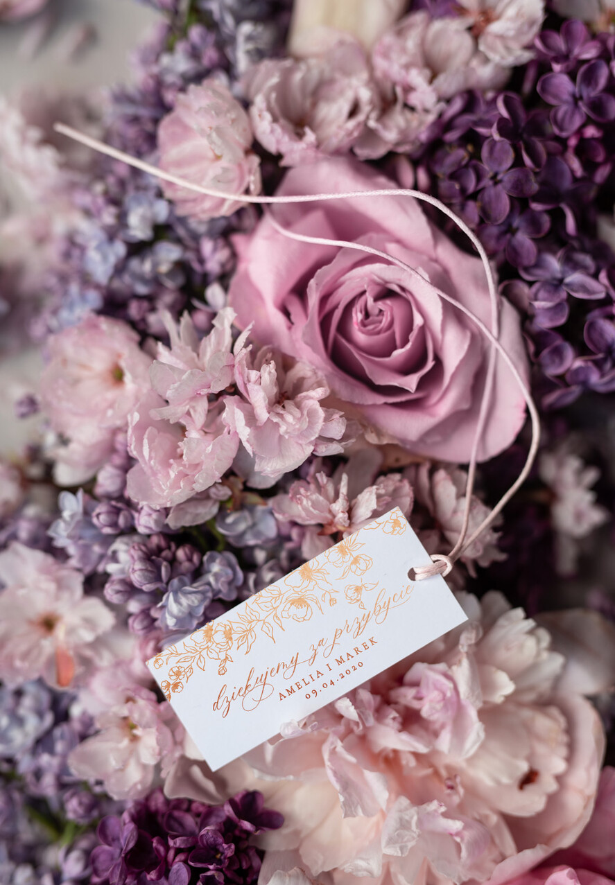 Podziękowania dla Gości Weselnych Zawieszki bileciki do prezentów podziękowania gościom weselnym, zawieszki dla gości0