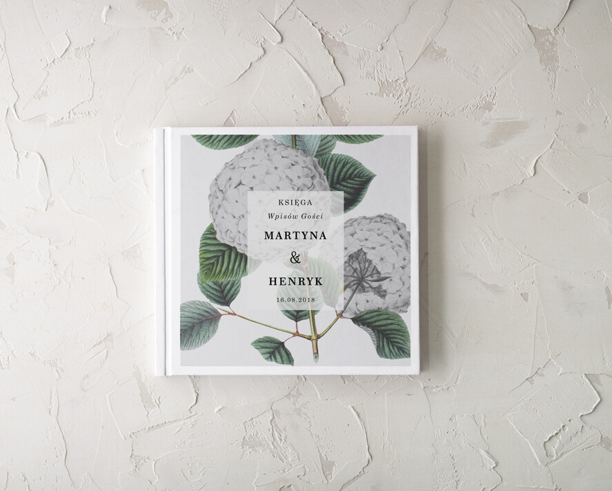 Księgi wpisów gości botaniczne ksiega gosci wesenych personalizowana, w stylu rustykalnym wasze imiona i treść0