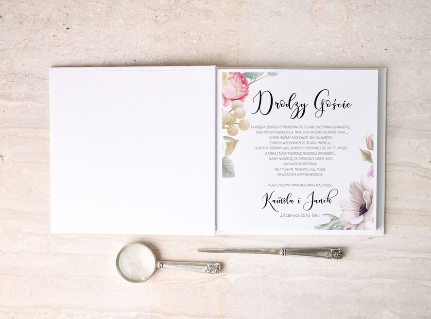 Księgi wpisów gości botaniczne ksiega gosci weselnych z ankietami wybierz swoje kartki, rustykalna ty decydujesz o kazdym szczegole1