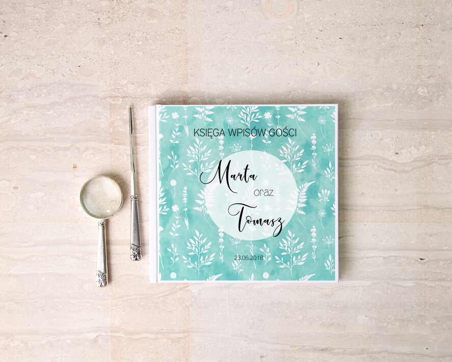 Księgi wpisów gości botaniczne ksiega gosci na zdjecia z fotobudki, wybierz swoja tresc rustykalny1