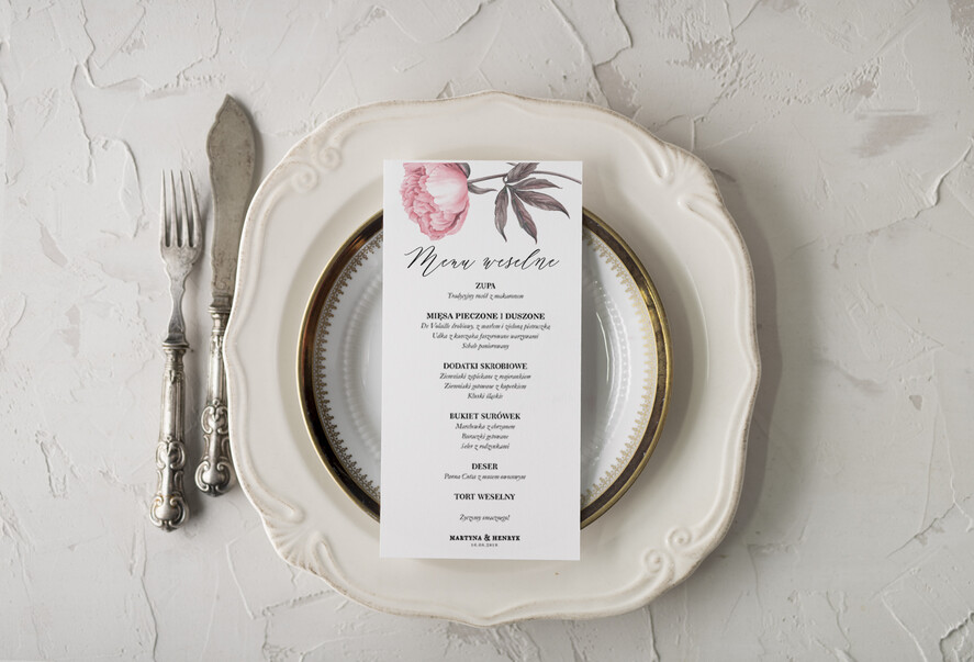 Menu rustykalne weselne menu karta potraw weselnych, rustykalne wasza treść1
