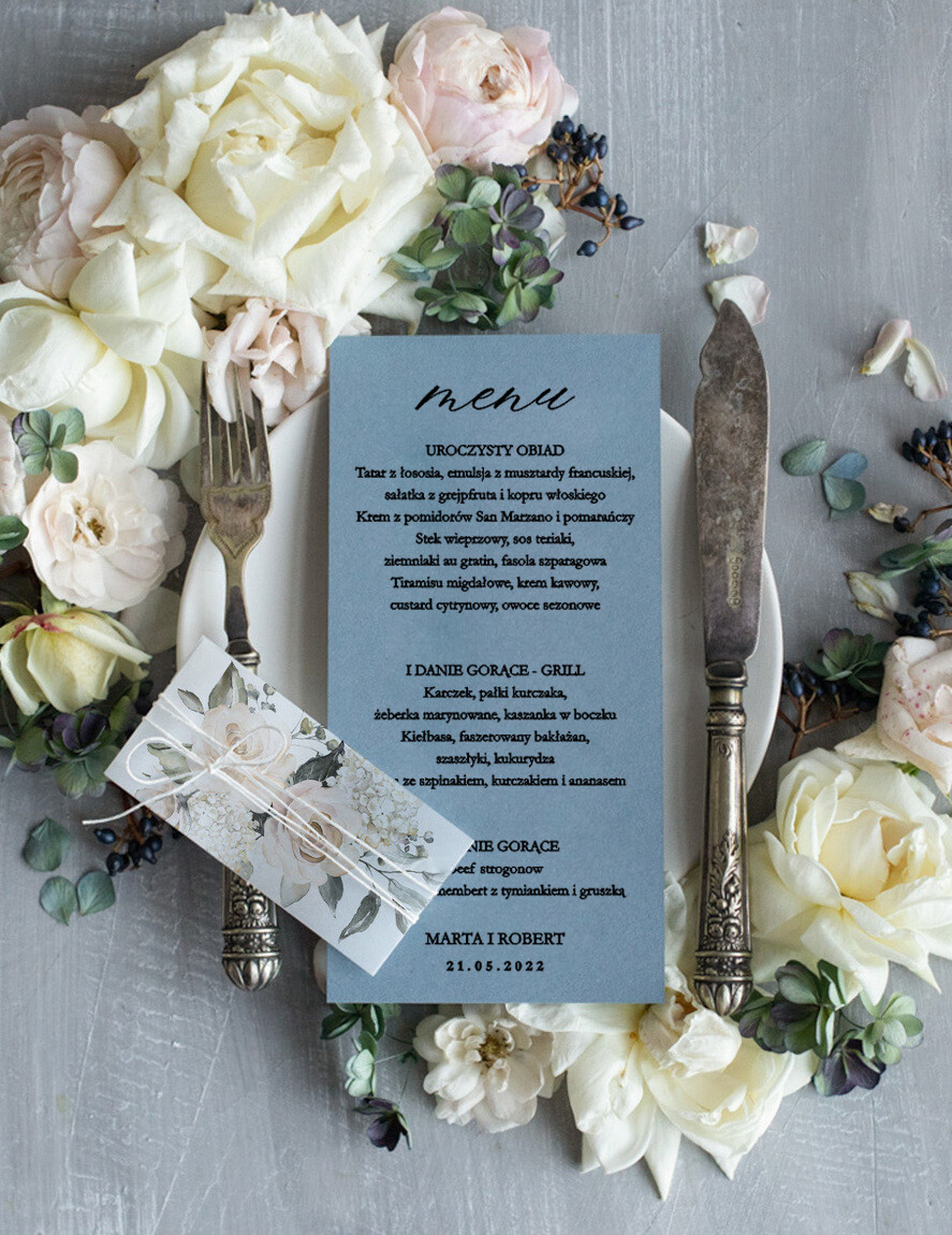 Menu rustykalne menu weselne plan podawania posiłków na weselu, rustykalne dowolna treść0