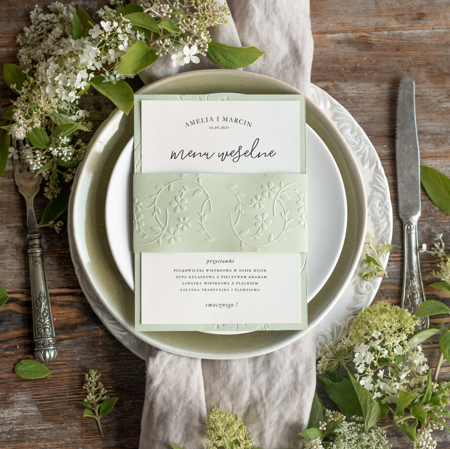 Menu rustykalne weselne menu karta potraw weselnych, rustykalne dowolna treść0