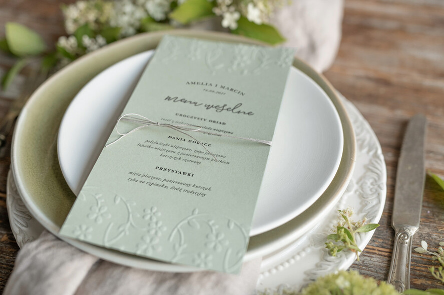 Menu rustykalne menu weselne na stoły karta dań weselnych, rustykalne wasza treść6