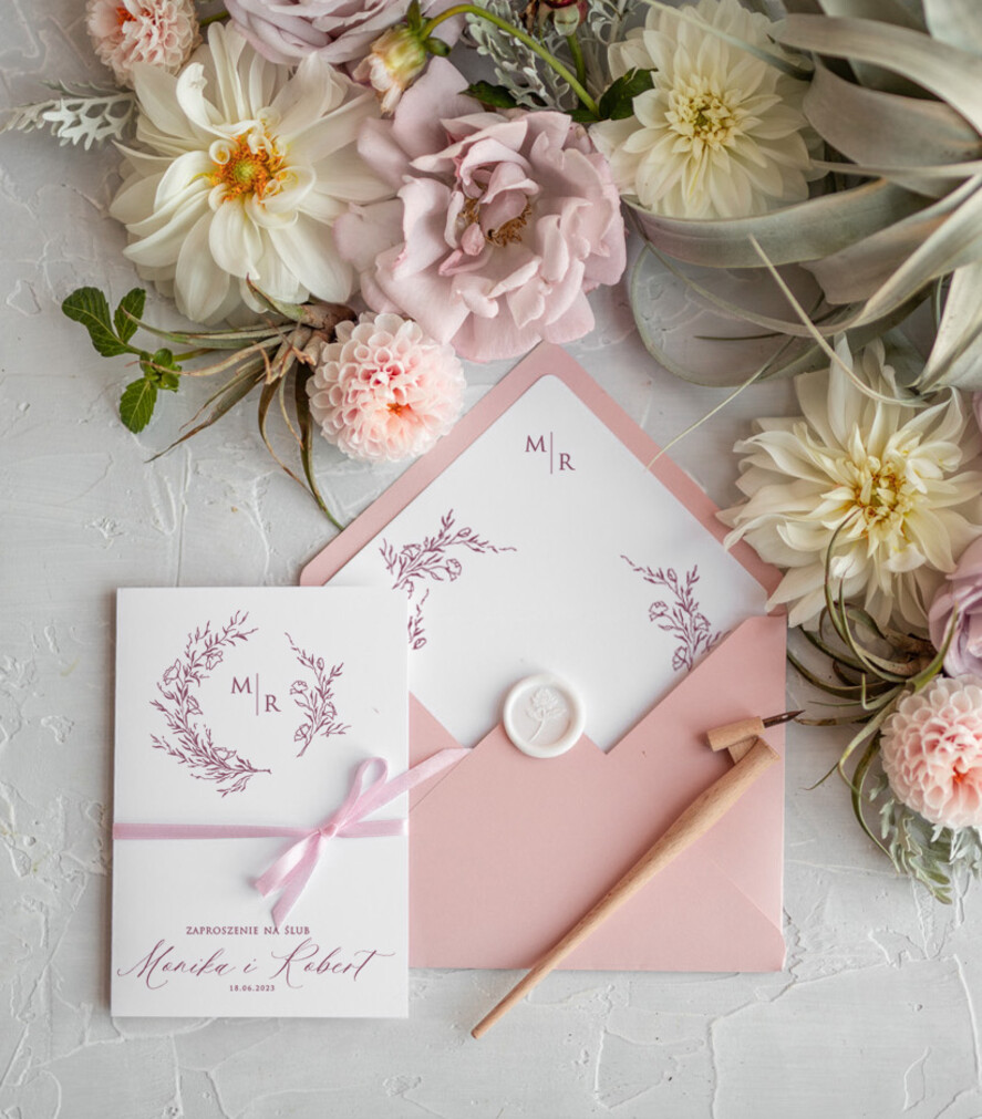 Zaproszenia ślubne Minimalistyczne Minimalistyczne Zaproszenia ślubne Romantyczne Zaproszenie na Ślub Kaligrafia1