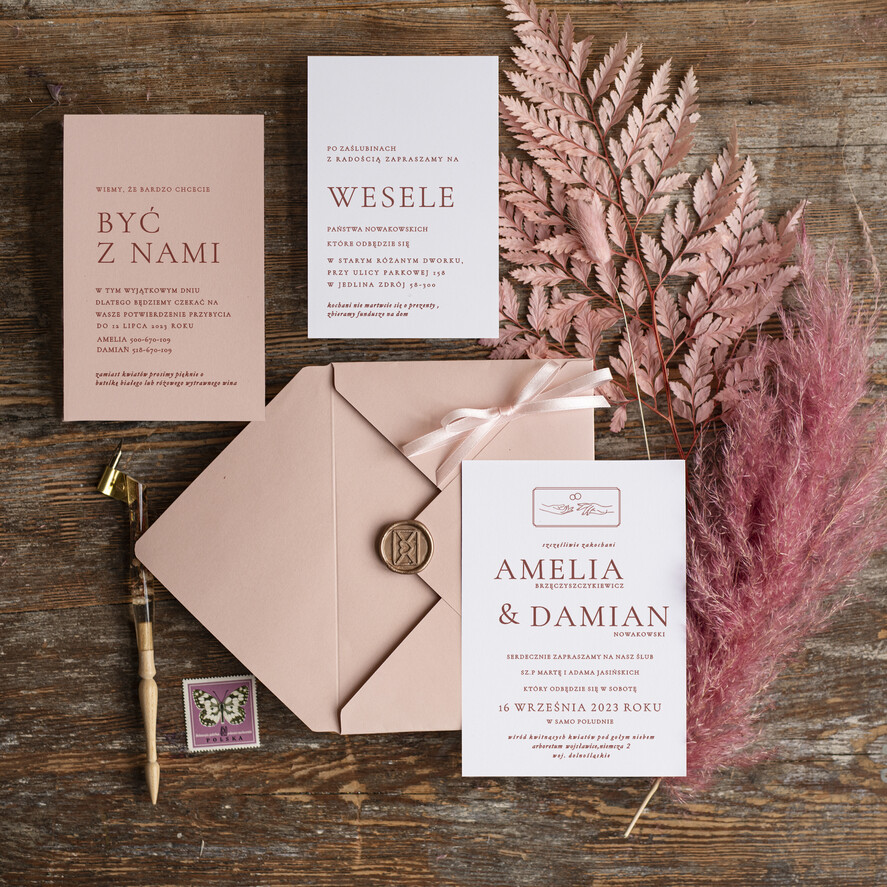 Zaproszenia ślubne Minimalistyczne Minimalistyczne Zaproszenia ślubne Romantyczne Zaproszenie na Ślub Eukaliptus0