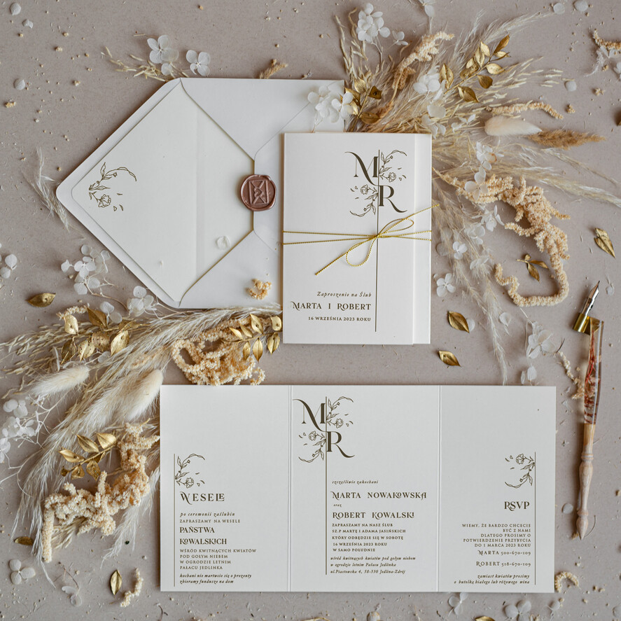 Zaproszenia ślubne Minimalistyczne Proste  Zaproszenia Ślubne Monogram  Minimalistyczne Zaproszenia na Ślub Delikatne Zaproszenie Ślubne0
