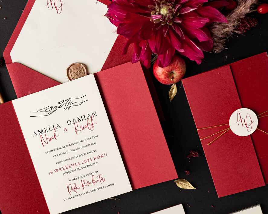 Zaproszenia ślubne Minimalistyczne Proste Bordowe Zaproszenia Ślubne Kremowe Róże Minimalistyczne Zaproszenia na Ślub Delikatne Zaproszenie Ślubne2