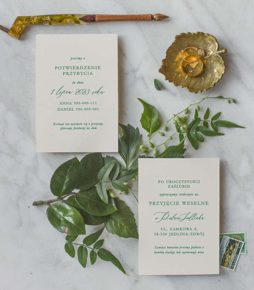 Zaproszenia ślubne Minimalistyczne Proste Zaproszenia Ślubne Minimalistyczne Zaproszenia na Ślub Twoje Miejsce szkicowane Zaproszenie Ślubne Zielone3