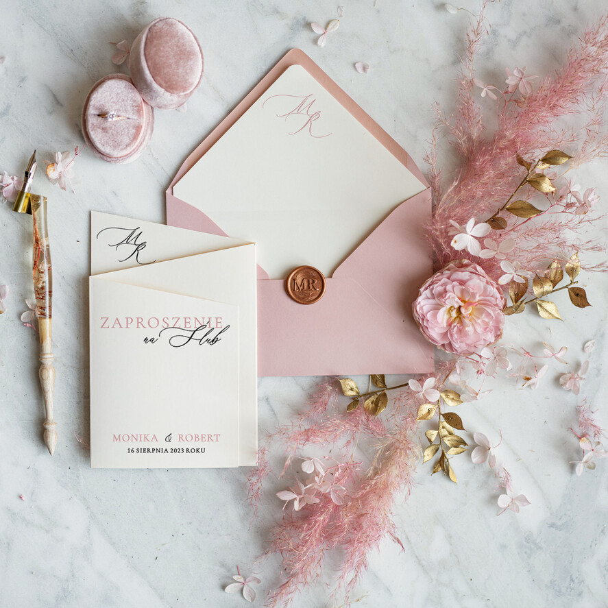 Zaproszenia ślubne Minimalistyczne najpiękniejsze zaproszenia ślubne, idealne na wesele w plenerze, delikatne i proste zaproszenia na ślub1