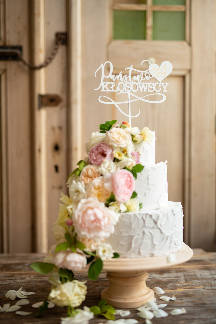 Figurki na tort / cake topper statuetki akryl ozdoby na tort ślubny   0