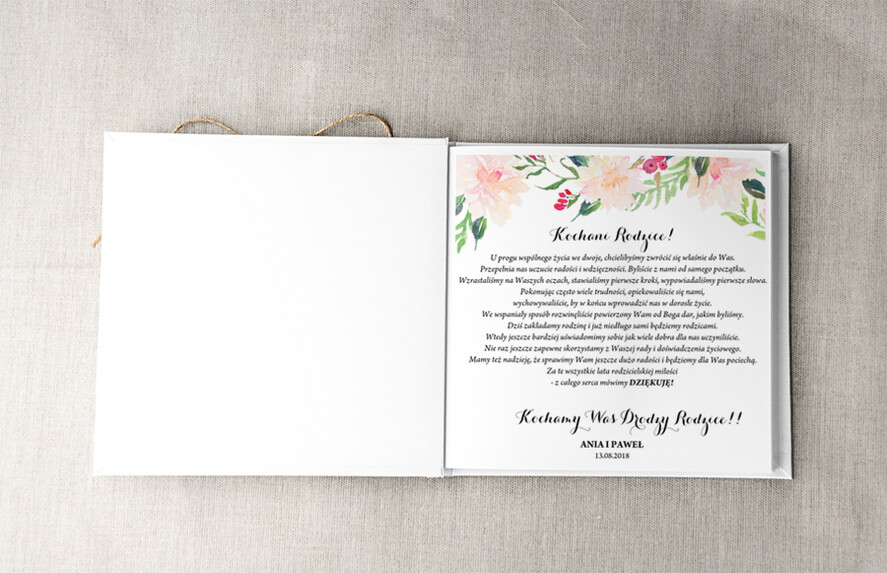 Prezenty, Podziękowania dla Rodziców Albumy na zdjecia pomysł na prezent dla rodziców, album na zdjęcia z podziękowaniem1