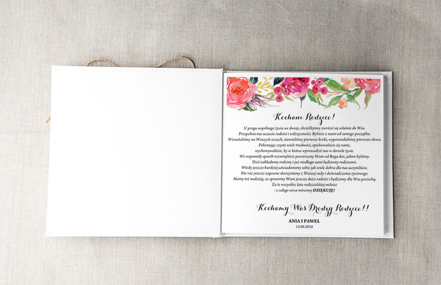Prezenty, Podziękowania dla Rodziców Albumy na zdjecia oryginalne podziękowania dla rodziców, album dla rodziców na zdjęcia ślubne1