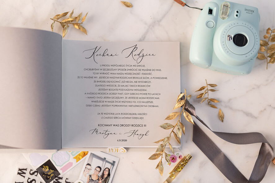 Prezenty, Podziękowania dla Rodziców Albumy na zdjecia prezenty dla rodziców na ślub, album z tekstem podziękowania oraz na zdjęcia ze ślubu2