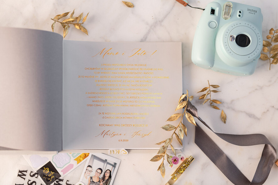 Prezenty, Podziękowania dla Rodziców Albumy na zdjecia podziękowania pamiatki dla rodziców, album z tekstem podziekowania na zdjęcia z wesela2