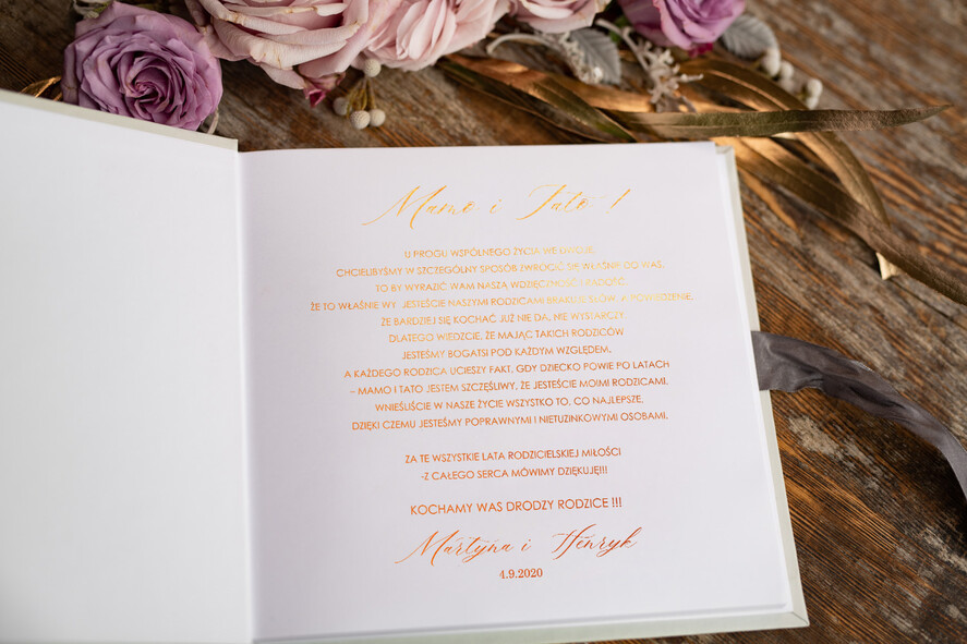 Prezenty, Podziękowania dla Rodziców Albumy na zdjecia prezenty dla rodziców na podziekowanie, album z tekstem podziekowania na zdjęcia z wesela1