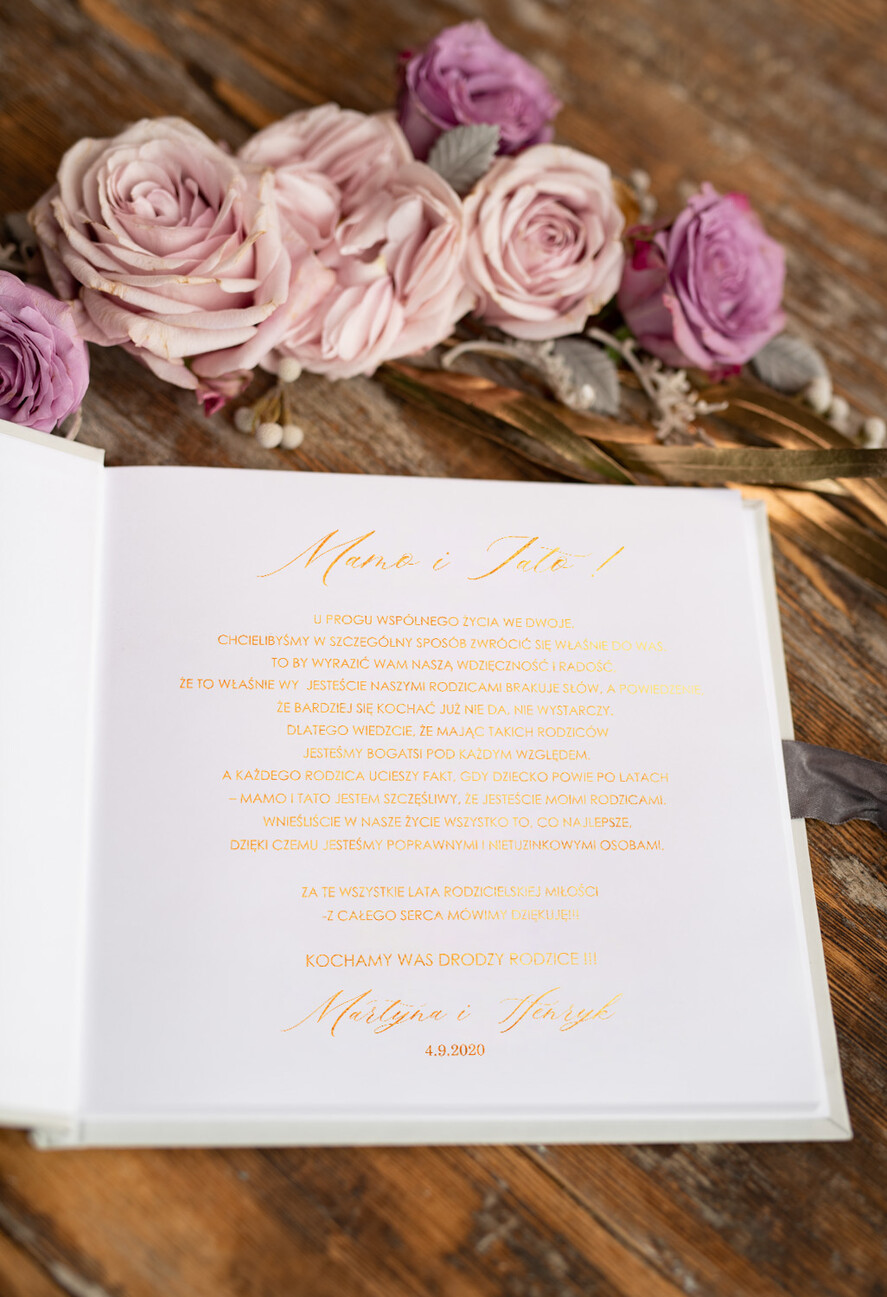 Prezenty, Podziękowania dla Rodziców Albumy na zdjecia prezenty dla rodziców na podziekowanie, album z tekstem podziekowania na zdjęcia z wesela3