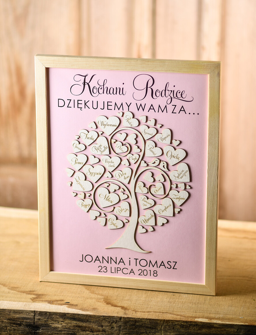 Prezenty, Podziękowania dla Rodziców Podziękowania dla rodziców w ramie ślubne upominki dla rodziców podziękowania dla rodziców prezenty od młodej pary  5