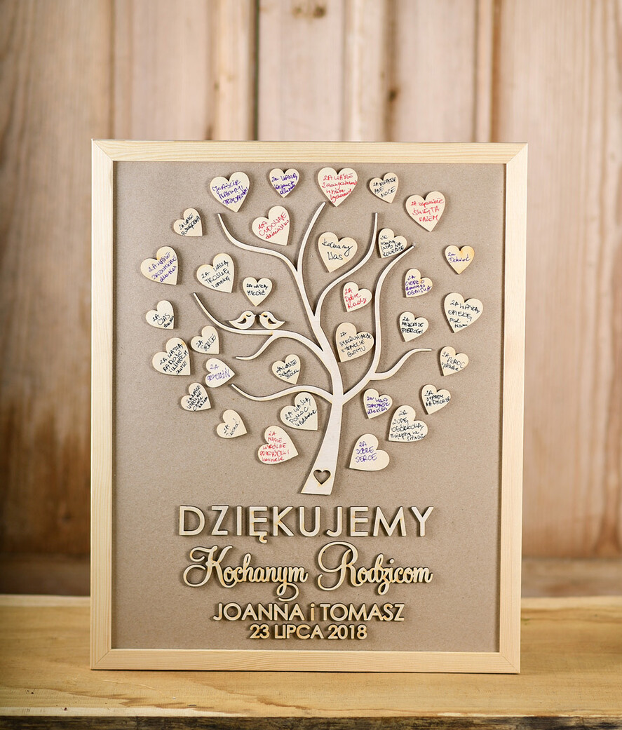 Prezenty, Podziękowania dla Rodziców Podziękowania dla rodziców w ramie Podziękowania upominki dla rodziców rustykalne wesele rama wasze imiona, drewniane serduszka na podziękowania dla Rodziców0