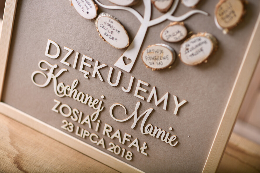 Prezenty, Podziękowania dla Rodziców Podziękowania dla rodziców w ramie pamiątki ślubne dla rodziców, na rustykalne wesele rama drzewko6