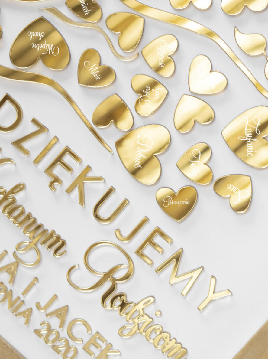 Prezenty, Podziękowania dla Rodziców Podziękowania dla rodziców w ramie złota rama ślubne podziękowania dla rodziców pomysł na prezenty dla rodziców wesele 2