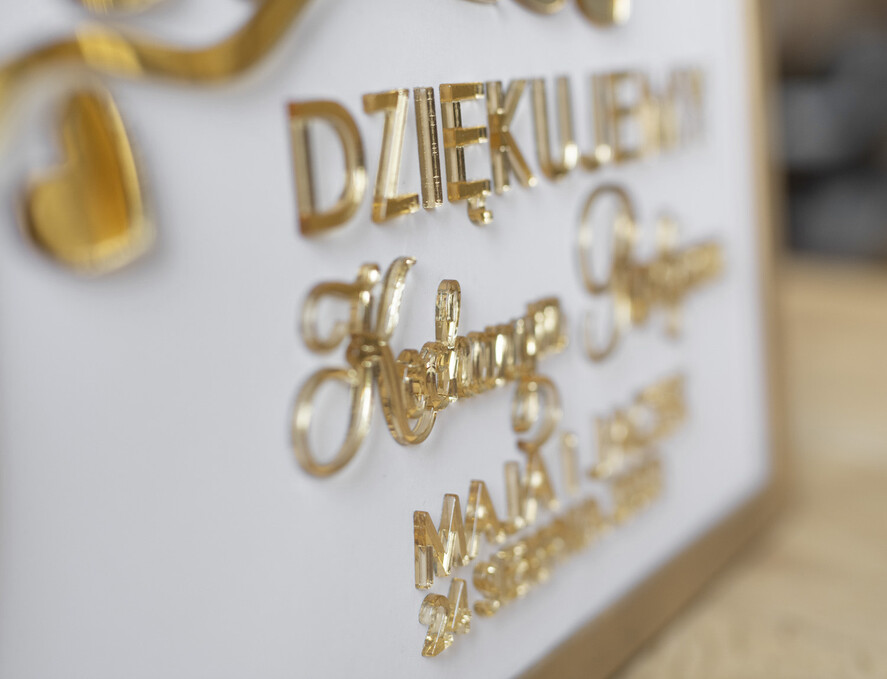 Prezenty, Podziękowania dla Rodziców Podziękowania dla rodziców w ramie złota rama ślubne podziękowania dla rodziców pomysł na prezenty dla rodziców wesele 3