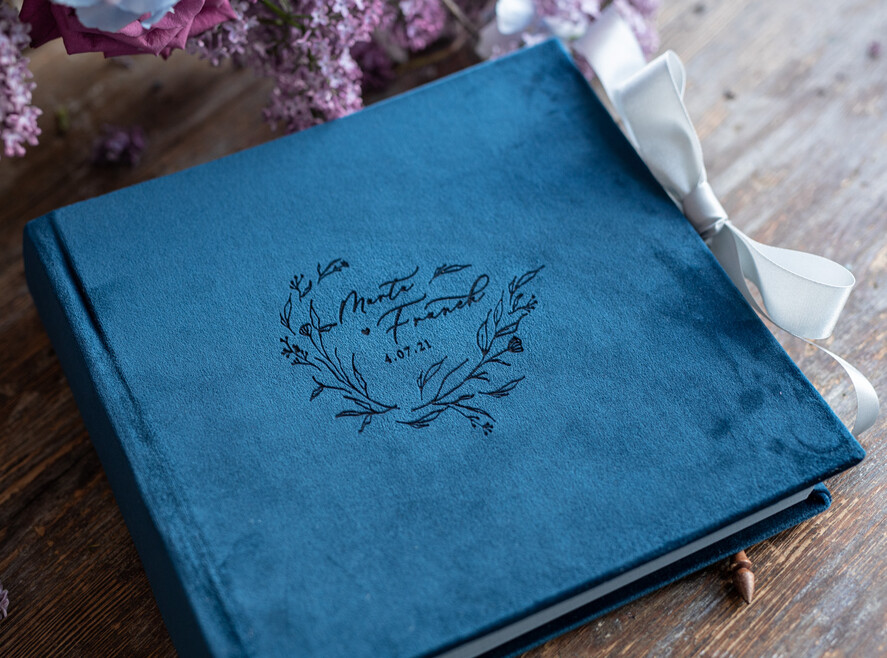 Albumy ślubne Pudełka na zdjęcia  album na zdjęcia  średni welurowy album na zdjęcia 2