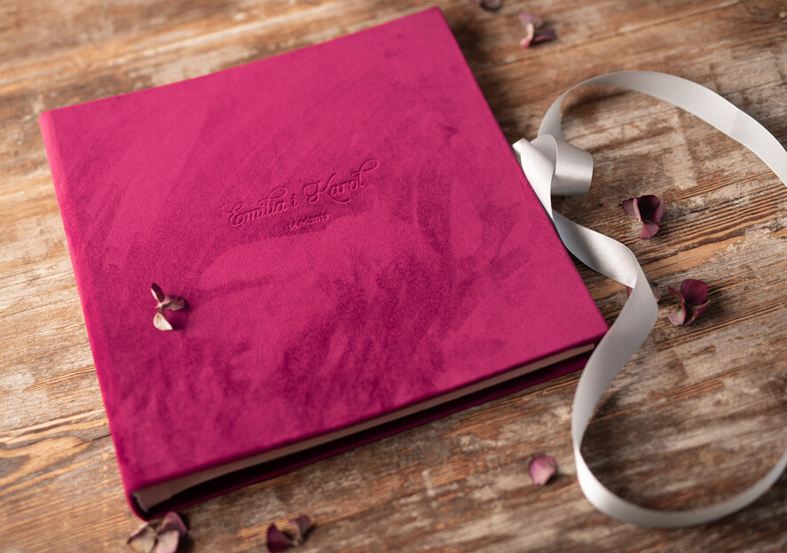 Albumy ślubne Pudełka na zdjęcia  album na zdjęcia  duży album szyte kartki aksamitna okładka z Waszymi imionami 12