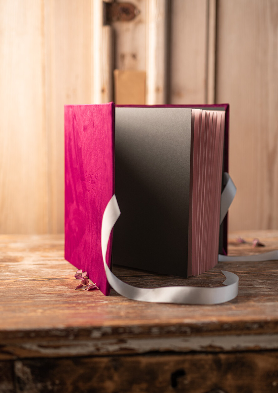 Albumy ślubne Pudełka na zdjęcia  album na zdjęcia  duży album szyte kartki aksamitna okładka z Waszymi imionami 7