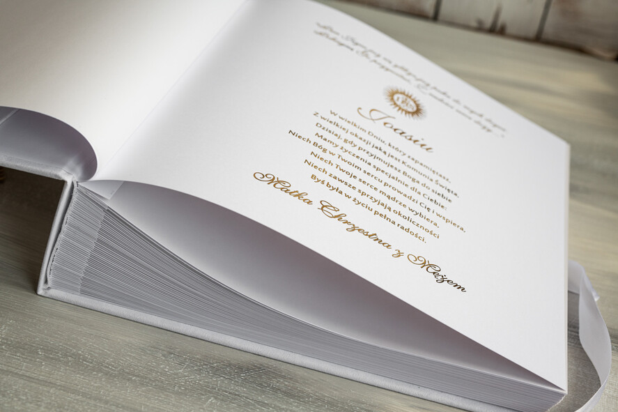 Albumy ślubne Pudełka na zdjęcia  album na zdjęcia  Pamiątka Pierwszej Komunii Świętej, Personalizowany Album na zdjęcia, Prezent na Pierwszą Komunię Świętą, Biały Welurowy Album na Zdjęcia16