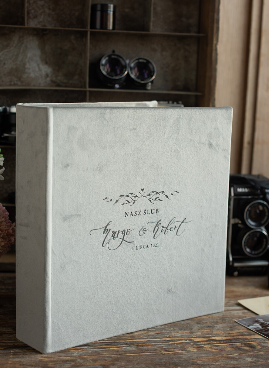 Albumy ślubne Pudełka na zdjęcia  album na zdjęcia  duży welurowy album do wklejanie zdjęć grube kartki1