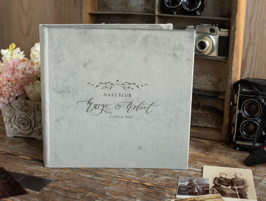 Albumy ślubne Pudełka na zdjęcia  album na zdjęcia  duży welurowy album do wklejanie zdjęć grube kartki11