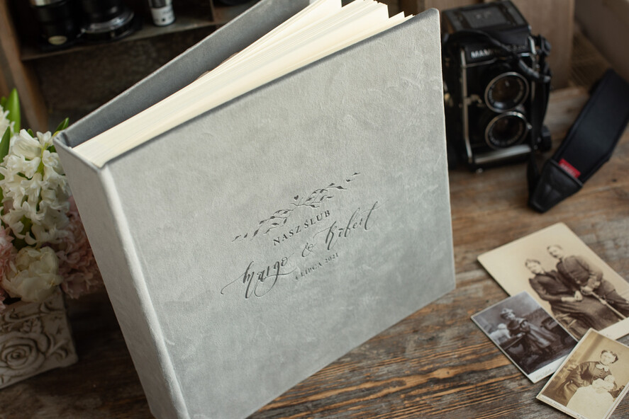 Albumy ślubne Pudełka na zdjęcia  album na zdjęcia  duży welurowy album do wklejanie zdjęć grube kartki14